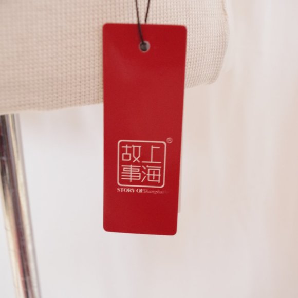 Stories of Shanghai Chain Print Polyester Square Scarf NEW - Picture 3 of 3